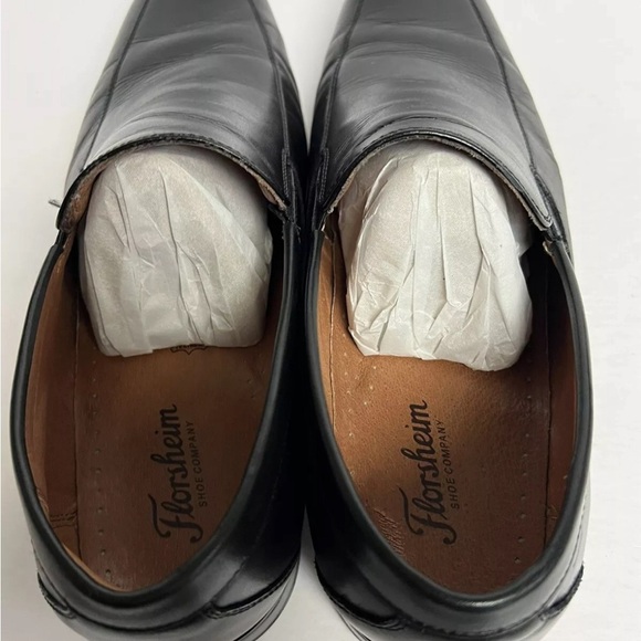 Florsheim Mens Positano MT Slip On Loafer Black 12 M